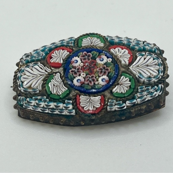 1920'S ANTIQUE ITALIAN
MICRO MOSAIC PIN
MICROMOSAIC - Picture 3 of 11